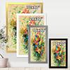 DesignQ Vintage Fresh Flowers Bouquet Of Wildflowers Traditional Framed Wall Art view 4
