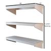 SHEDorize 3-Tier Wall Shelf - Unfinished Shelf for Wall (16" x 48") - Made in The USA - Perfect Wall Mounted Shelf for Bedroom, Office, Bathroom, Storage Room, etc view 3