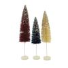 Bethany Lowe Red White Blue Firework Bottle Brush Trees Set 3 Multicolor 14 In H X 3 In W X 3 In D view 3
