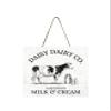 Daisy Dairy Co Wood Mini Sign 5" x 5" view 1