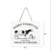 Daisy Dairy Co Wood Mini Sign 5" x 5" view 3