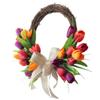 BESTOYARD Artificial Garland Romantic Wooden Rattan Pendant view 1