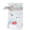 Lulujo Baby Security Lovey Blankets| Unisex Softest Breathable Cotton Muslin Security Blanket with Silky Satin Trim| Neutral Comforting Blanket for Girls & Boys | 16in by 16 in| Hockey view 4