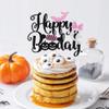 Happy Boo Day Cake Topper,Halloween Birthday Party Cake Decoration Ghost Boo Theme Cake Topper,Ghost Halloween Theme Baby Shower Kids Birthday Party Decorations Supplies view 4