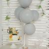 25 Gray 10" Double Stuffed Latex Helium Air Balloons - Wedding Reception Birthday Events Party Decorations Supplies view 3