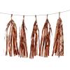 5 Rose Gold Metallic Foil Tassels Hanging Garland Fringe Banner Wedding Party Wall Backdrop Paper Decorations Supplies view 3