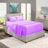 1000Thread Count Extra Long Staple 100% Egyptian Cotton Sheet Set,Sateen Weave, Hotel Quality Soft Luxury Bedding, Full Size 4 Piece Sheet Set Fit 15" Inch to 18" Deep Purple Solid. view 2