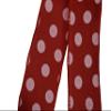 10" Red and White Dot Wired Wreath Bow view 3