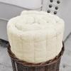 BYTIDE Stripe Faux Fur Plush Throw Blankets with Sherpa Back, Super Soft Warm Cozy Fluffy Fuzzy Reversible Luxury Throw for Couch Sofa Chair Bed Cover, 50" x 60", Cream Beige view 3