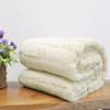 BYTIDE Stripe Faux Fur Plush Throw Blankets with Sherpa Back, Super Soft Warm Cozy Fluffy Fuzzy Reversible Luxury Throw for Couch Sofa Chair Bed Cover, 50" x 60", Cream Beige view 4