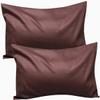1000-TC Luxury Ultra-Soft Hotel Quality 100% Egyptian Cotton 2-Pack Pillowcases - Emperor Size 20" x 42"(Inches) Chocolate Solid. view 1