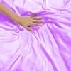 1000Thread Count Extra Long Staple 100% Egyptian Cotton Sheet Set,Sateen Weave, Hotel Quality Soft Luxury Bedding, King Size 4 Piece Sheet Set Fit 15" Inch to 18" Deep Purple Solid. view 4