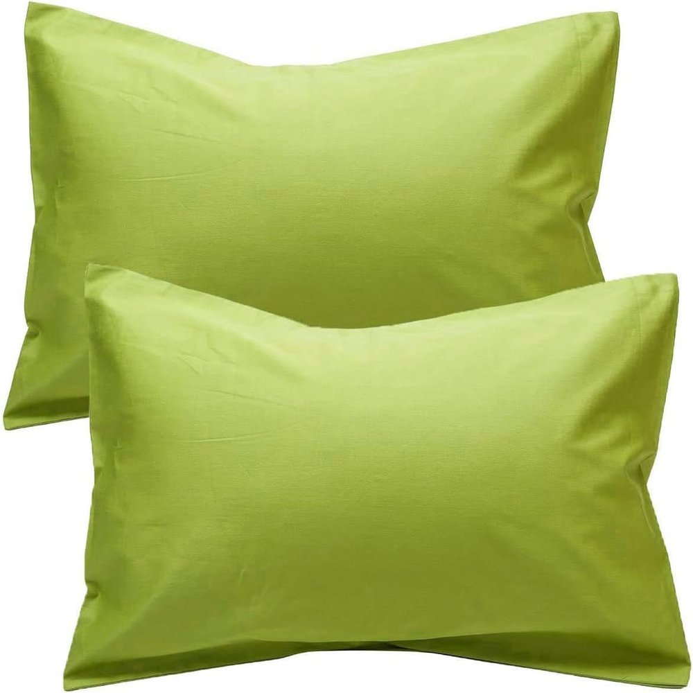 1000-TC Luxury Ultra-Soft Hotel Quality 100% Egyptian Cotton 2-Pack Pillowcases - German Size 31" x 31"(Inches) Sage Green Solid.