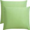 1000-TC Luxury Ultra-Soft Hotel Quality 100% Egyptian Cotton 2-Pack Pillowcases - German Size 31" x 31"(Inches) Sage Green Solid. view 4