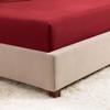 1000Thread Count Extra Long Staple 100% Egyptian Cotton Sheet Set,Sateen Weave, Hotel Quality Soft Luxury Bedding, Twin XL Size 4 Piece Sheet Set Fit 15" Inch to 18" Deep Burgundy Solid. view 4