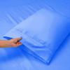 1000Thread Count Extra Long Staple 100% Egyptian Cotton Sheet Set,Sateen Weave, Hotel Quality Soft Luxury Bedding, Twin Size 4 Piece Sheet Set Fit 15" Inch to 18" Deep Turquoise Solid. view 3
