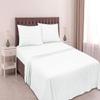 1000Thread Count Extra Long Staple 100% Egyptian Cotton Sheet Set,Sateen Weave, Hotel Quality Soft Luxury Bedding, Twin Size 4 Piece Sheet Set Fit 15" Inch to 18" Deep White Stripe. view 3