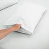 1000Thread Count Extra Long Staple 100% Egyptian Cotton Sheet Set,Sateen Weave, Hotel Quality Soft Luxury Bedding, Twin Size 4 Piece Sheet Set Fit 15" Inch to 18" Deep White Stripe. view 4
