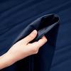 1000Thread Count Extra Long Staple 100% Egyptian Cotton Sheet Set,Sateen Weave, Hotel Quality Soft Luxury Bedding, King Size 4 Piece Sheet Set Fit 9" Inch to 12" Deep Navy Blue Solid. view 3
