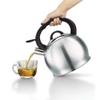Berlinger Haus Whistling Tea Kettle for Stove Top, 3.2 Quart Stainless Steel Tea Pots for Stove Top, Stovetop Kettle with Push Button Handle, Enhanced Induction Base Stainless Steel Teapot, Silver view 3
