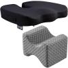 5 STARS UNITED Knee Pillow for Side Sleepers - 100% Memory Foam and Seat Cushion for Desk Chair, Bundle view 1