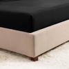 1000Thread Count Extra Long Staple 100% Egyptian Cotton Sheet Set,Sateen Weave, Hotel Quality Soft Luxury Bedding, Twin XL Size 4 Piece Sheet Set Fit 15" Inch to 18" Deep Black Solid. view 4