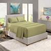 1000Thread Count Extra Long Staple 100% Egyptian Cotton Sheet Set,Sateen Weave, Hotel Quality Soft Luxury Bedding, Full Size 4 Piece Sheet Set Fit 15" Inch to 18" Deep Sage Green Solid. view 2