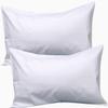 1000-TC Luxury Ultra-Soft Hotel Quality 100% Egyptian Cotton 2-Pack Pillowcases - German Size 31" x 31"(Inches) White Solid. view 1