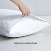 1000-TC Luxury Ultra-Soft Hotel Quality 100% Egyptian Cotton 2-Pack Pillowcases - German Size 31" x 31"(Inches) White Solid. view 2