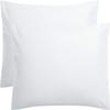 1000-TC Luxury Ultra-Soft Hotel Quality 100% Egyptian Cotton 2-Pack Pillowcases - German Size 31" x 31"(Inches) White Solid. view 3