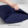 1000-TC Luxury Ultra-Soft Hotel Quality 100% Egyptian Cotton 2-Pack Pillowcases - German Size 31" x 31"(Inches) Navy Blue Solid. view 2