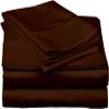 1000Thread Count Extra Long Staple 100% Egyptian Cotton Sheet Set,Sateen Weave, Hotel Quality Soft Luxury Bedding, King Size 4 Piece Sheet Set Fit 9" Inch to 12" Deep Chocolate Solid. view 1