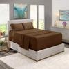1000Thread Count Extra Long Staple 100% Egyptian Cotton Sheet Set,Sateen Weave, Hotel Quality Soft Luxury Bedding, King Size 4 Piece Sheet Set Fit 9" Inch to 12" Deep Chocolate Solid. view 2