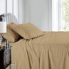 1000Thread Count Extra Long Staple 100% Egyptian Cotton Sheet Set,Sateen Weave, Hotel Quality Soft Luxury Bedding, Twin XL Size 4 Piece Sheet Set Fit 9" Inch to 12" Deep Taupe Stripe. view 2