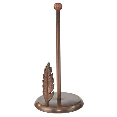 Park Designs Pheasant Feather Paper Towel Holder - Bronze Gold