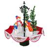 LED Lighted Musical Snowmen in Umbrella Base Snowing Christmas Decoration - 30" view 2