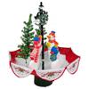 LED Lighted Musical Snowmen in Umbrella Base Snowing Christmas Decoration - 30" view 3
