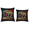 2.22.2022 45th Birthday Vintage Retro born 2.22.1977 Throw Pillow view 3