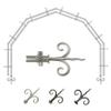 A&F Rod Dcor - Lily 13/16" 6-Sided Double Bay Window Curtain Rod - Satin Nickel view 1