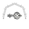 A&F Rod Dcor - Spin 13/16" 4-Sided Double Bay Window Curtain Rod - Satin Nickel view 2