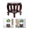 Vase Stand Wood Fishbowl Stand Tall Outdoor Plant Stand Fish Tank Base Turtle Tank Base High Tall Home Supplies Wooden Flower Vase Stand Vase Stand Vase Display Stands Brown view 3