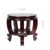 Vase Stand Wood Fishbowl Stand Tall Outdoor Plant Stand Fish Tank Base Turtle Tank Base High Tall Home Supplies Wooden Flower Vase Stand Vase Stand Vase Display Stands Brown view 4