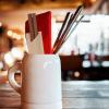 200pcs Kraft Paper Chopsticks Bag Kraft Chopsticks Sleeve Tableware Carrying Case Straws Cutlery Storage Pouch for Travel School Office Dishwasher Holder view 2