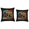 2.22.2022 43rd Birthday Vintage Retro born 2.22.1979 Throw Pillow view 3