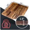 HEIRLOUM Reclaimed Wood Table Top - Rustic Recycled Wooden Piece Perfect for Kitchens, Dining and Coffee Table Tops (Reclaimed Wood Table Top - Economy, 36" x 36") view 2