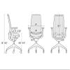 Steelcase Series 2 Office Chair, Black Frame and 3D Microknit Back, Cogent Fabric (Malt) view 2
