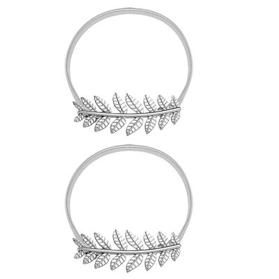 [2 Pieces Pack] The Metal Design of The Curtain Fits Curtains and is Easy to Silver