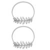 [2 Pieces Pack] The Metal Design of The Curtain Fits Curtains and is Easy to Silver view 1