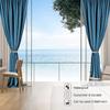 [2 Pieces Pack] The Metal Design of The Curtain Fits Curtains and is Easy to Silver view 2