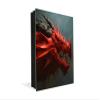 Concept Crystal Wall Mounted Key Holder and Magnetic Dry-Erase Glass Board KN13 Abstract Graphics Series view 1